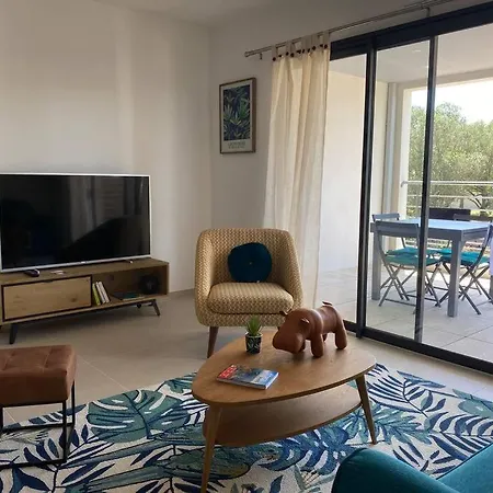 T2 Neuf 4 Personnes Avec Piscine/terrain Tennis * Porto-Vecchio (Corsica)